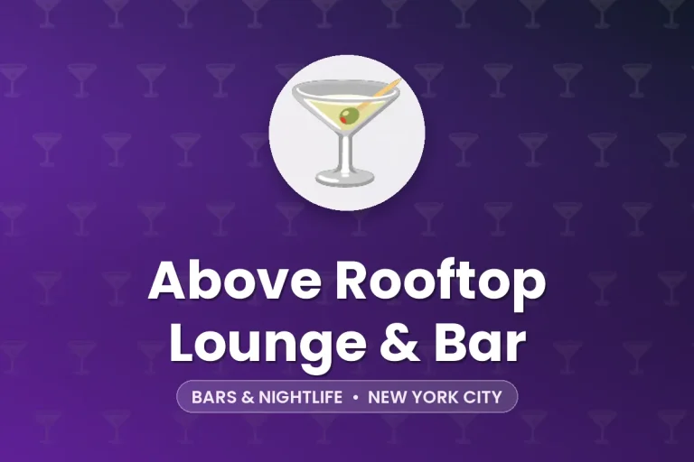 Above Rooftop Lounge & Bar – New York City