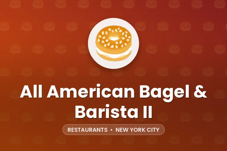 All American Bagel & Barista II – New York City