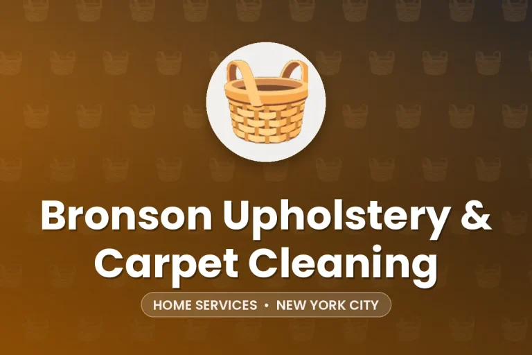 Bronson Upholstery & Carpet Cleaning – New York City