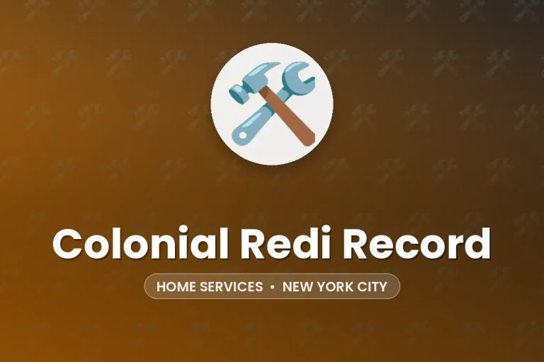 Colonial Redi Record – New York City