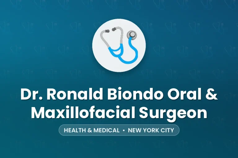 Dr. Ronald Biondo Oral & Maxillofacial Surgeon – New York City