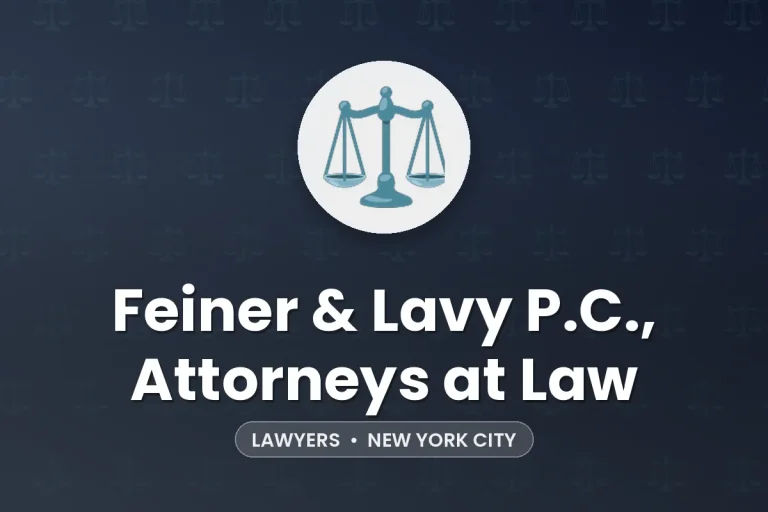 Feiner & Lavy P.C., Attorneys at Law – New York City