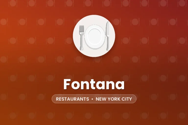 Fontana – New York City