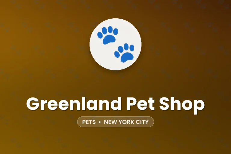 Greenland Pet Shop – New York City