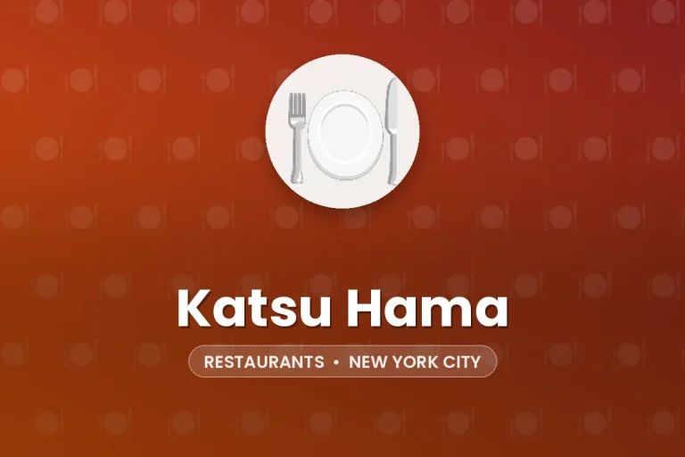 Katsu Hama – New York City
