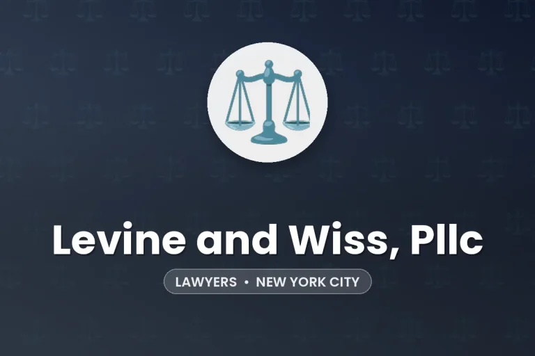 Levine and Wiss, Pllc – New York City