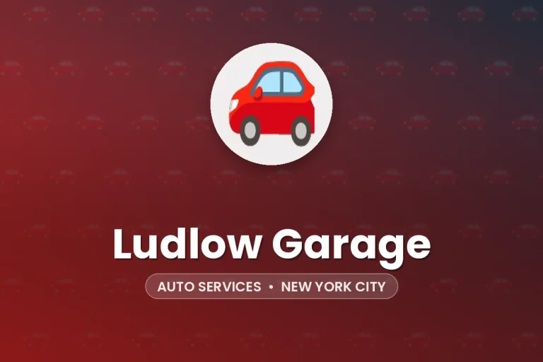 Ludlow Garage – New York City