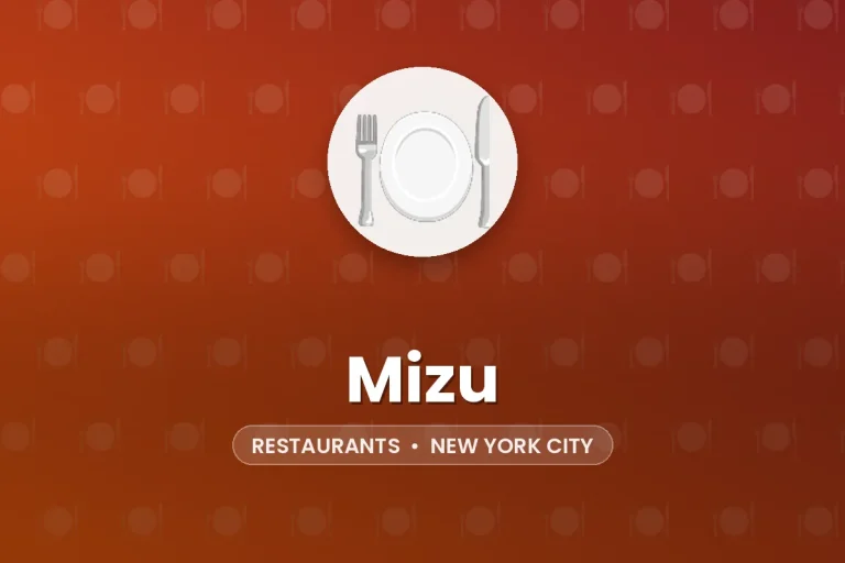 Mizu – New York City