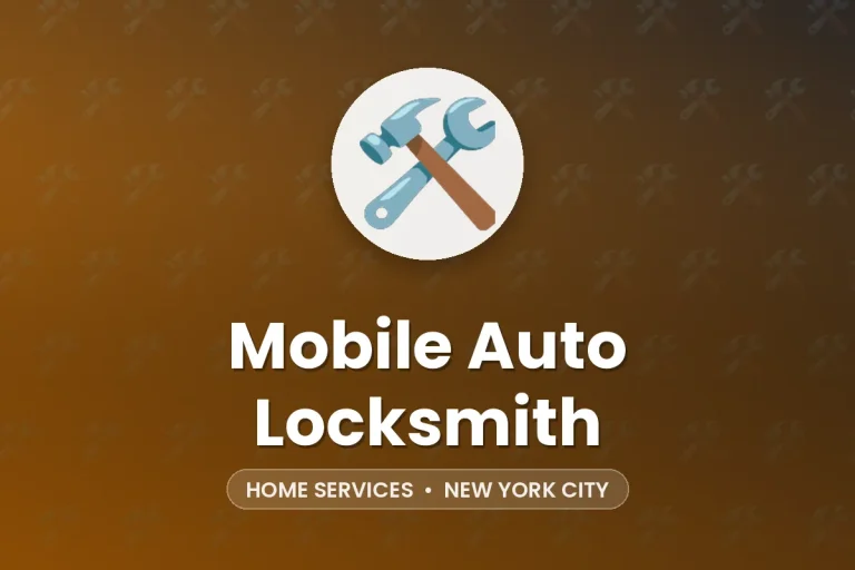 Mobile Auto Locksmith – New York City