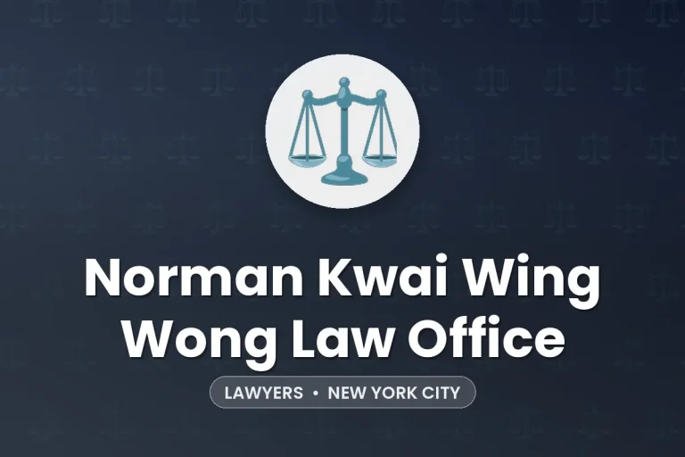 Norman Kwai Wing Wong Law Office – New York City