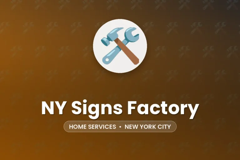 NY Signs Factory – New York City