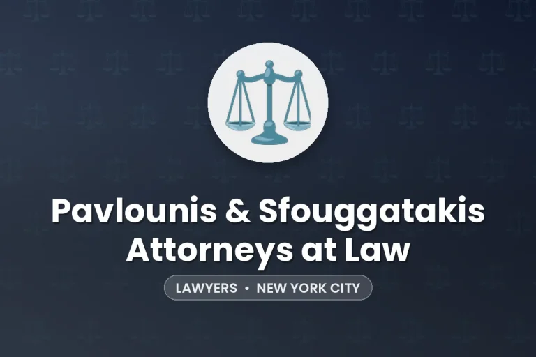 Pavlounis & Sfouggatakis Attorneys at Law – New York City