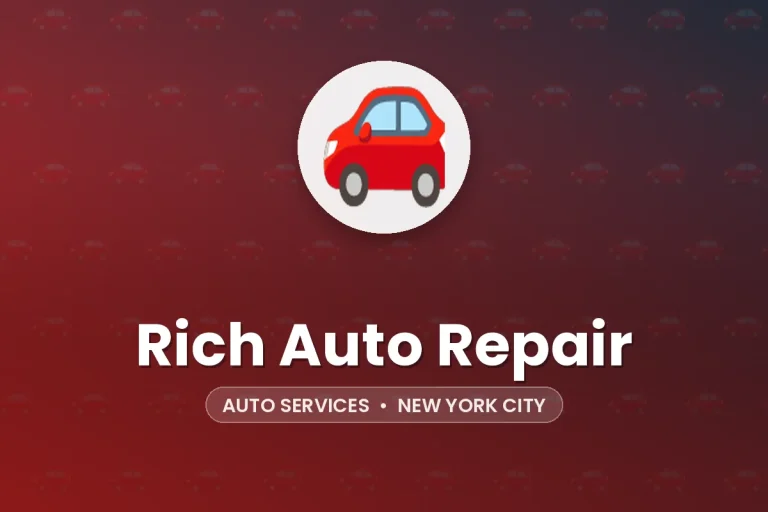 Rich Auto Repair – New York City