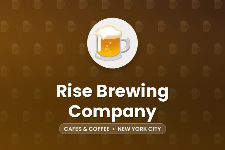 Rise Brewing Company – New York City