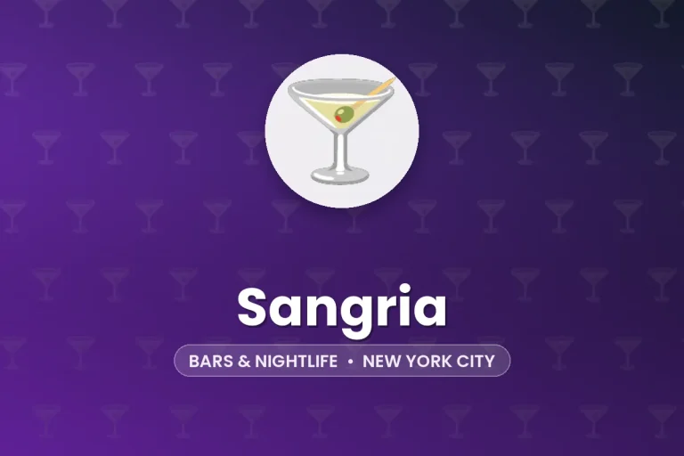 Sangria – New York City