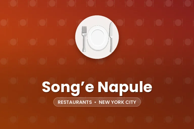 Song’e Napule – New York City