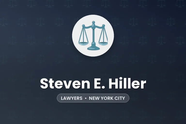 Steven E. Hiller – New York City
