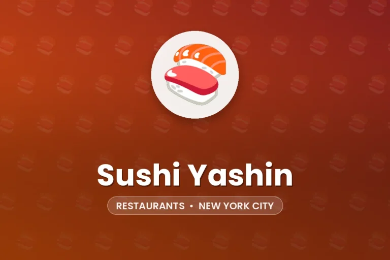 Sushi Yashin – New York City