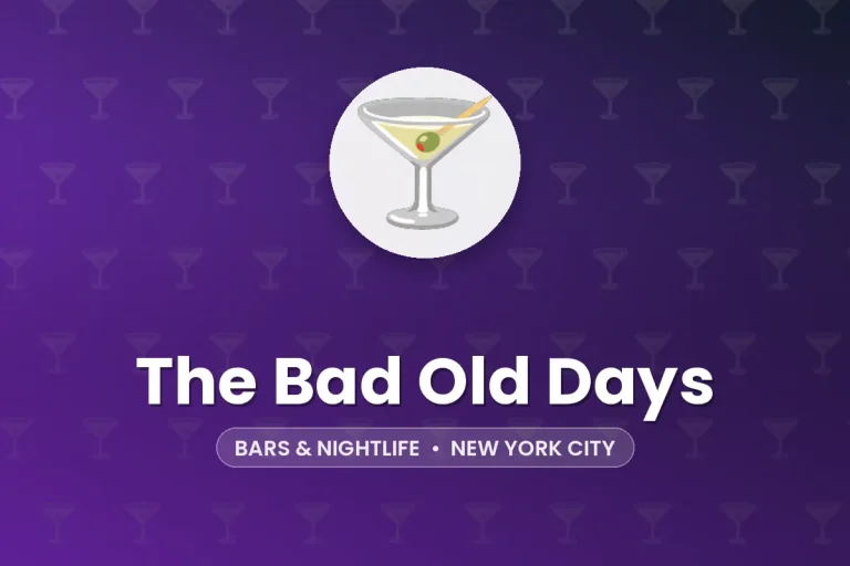 The Bad Old Days – New York City