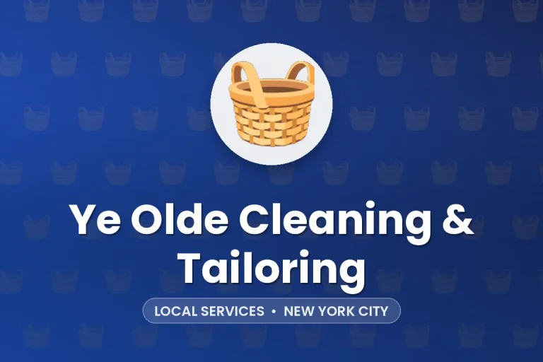 Ye Olde Cleaning & Tailoring – New York City