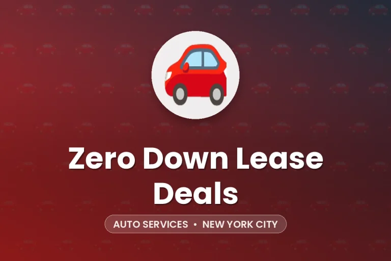 Zero Down Lease Deals – New York City